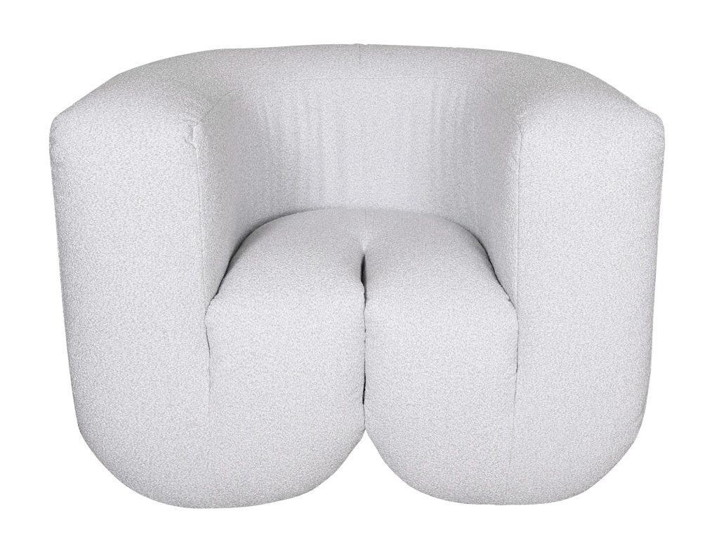 Łukowy Fotel Jasnoszary Szenil – Zenith