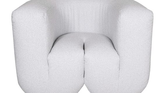 Łukowy Fotel Jasnoszary Szenil – Zenith