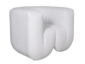 miniaturka Łukowy Fotel Jasnoszary Szenil – Zenith