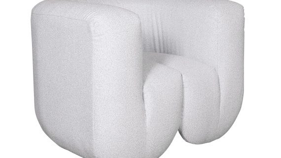 miniaturka Łukowy Fotel Jasnoszary Szenil – Zenith