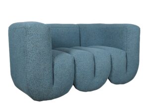 miniaturka Łukowa Sofa Niebiesko-Szaro-Czarna – Zenith