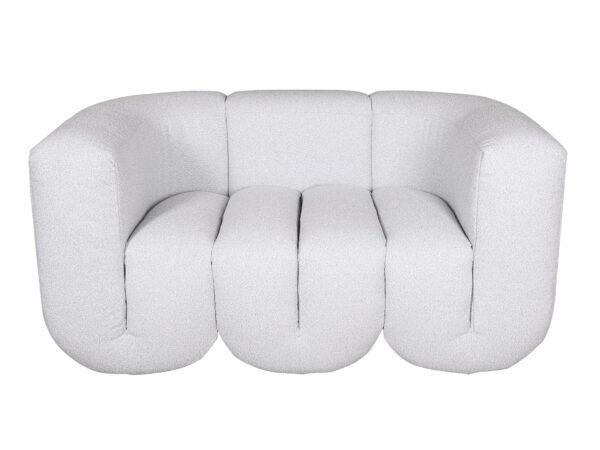 Biała sofa modułowa trzyosobowa