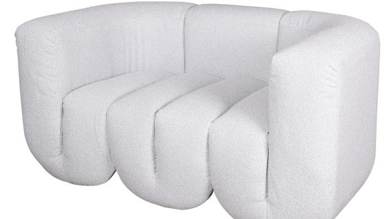 miniaturka Łukowa Sofa Jasnoszary Szenil – Zenith