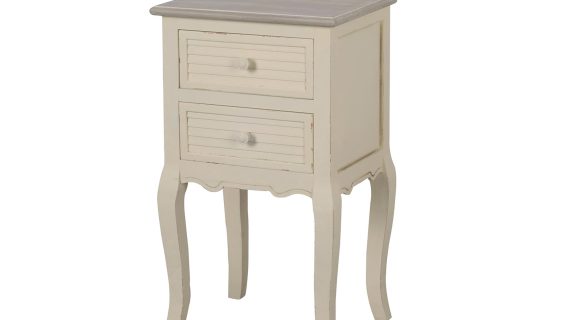 Szafka nocna prowansalska z metalowym uchwytem – Cielo