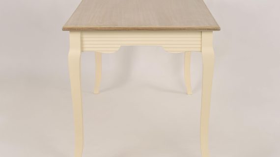 miniaturka Stół 160 cm prowansalski z malowanym blatem i przetarciami – Cielo