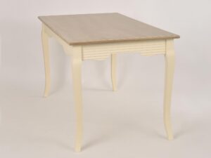 miniaturka Stół 160 cm prowansalski z malowanym blatem i przetarciami – Cielo