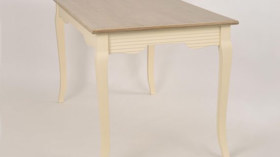 miniaturka Stół 160 cm prowansalski z malowanym blatem i przetarciami – Cielo