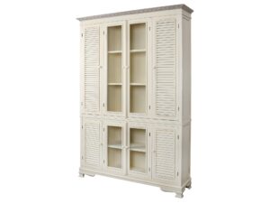 Kredens kremowy prowansalski z metalowymi uchwytami – Cielo