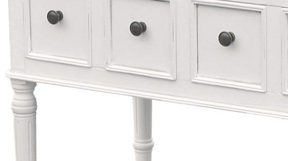 miniaturka Prowansalska komoda z ciemnobrązowym blatem – Citta