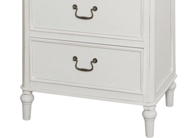 Komoda z szufladami i giętymi nóżkami w stylu prowansalskim