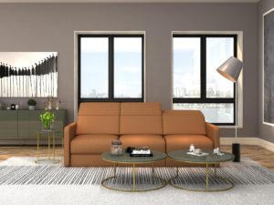 miniaturka Kawowy Stolik Modern Classic Zieleń Złote Nogi – Blossom Grove