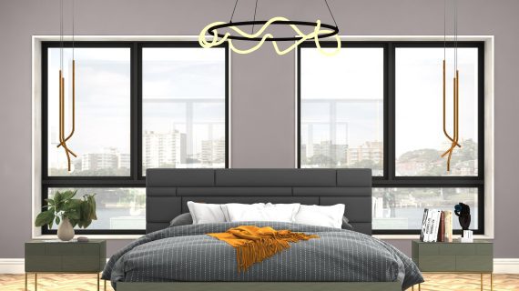 miniaturka Tapicerowane Łóżko Modern Classic Cementowa Zieleń – Blossom Grove