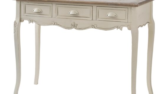Konsola kremowa z rzeźbieniami w stylu prowansalskim – Sorrento