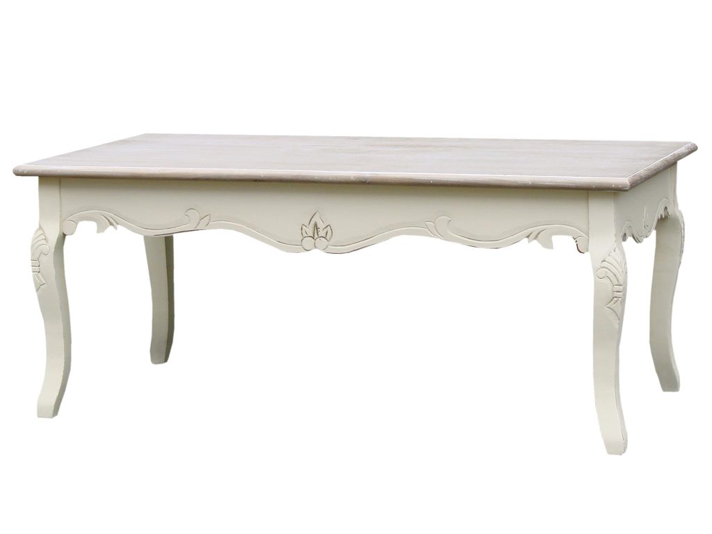 Stolik prowansalski z jasnobrązowym blatem do salonu – Sorrento