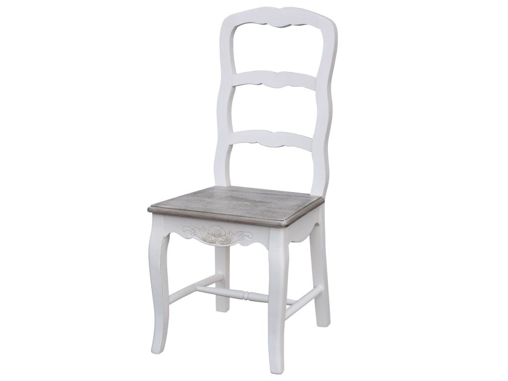 Krzesło drewniane w stylu prowansalskim – Sorrento White
