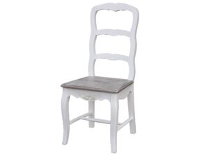 Krzesło drewniane w stylu prowansalskim – Sorrento White
