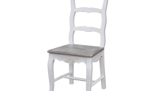 Krzesło drewniane w stylu prowansalskim – Sorrento White