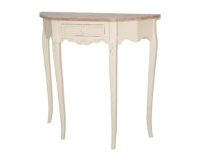 Konsola z metalowymi uchwytami i jasnobrązowym blatem – Sorrento