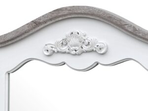 miniaturka Lustro prowansalskie z białą ramą – Sorrento White