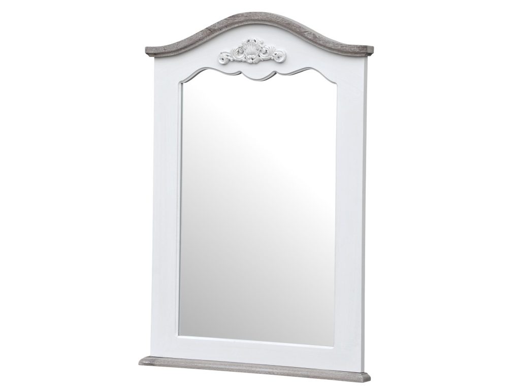 Lustro prowansalskie z białą ramą – Sorrento White