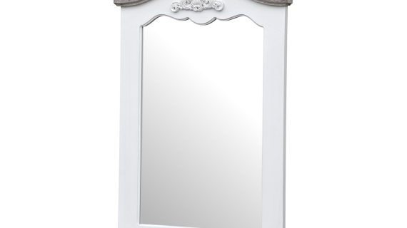 Lustro prowansalskie z białą ramą – Sorrento White