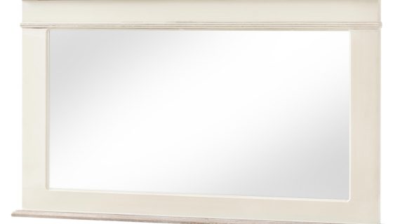 Lustro prowansalskie kremowe z jasnobrązowym wieńcem – Sorrento