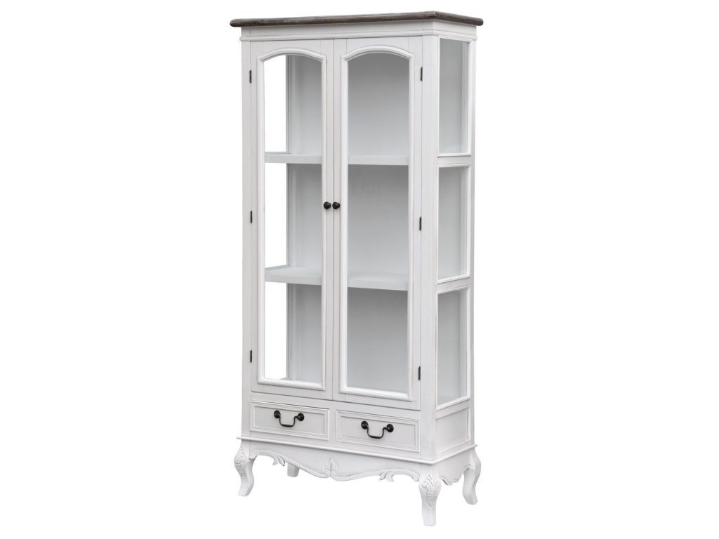 Elegancka witryna prowansalska z frezowanymi krawędziami – Sorrento White