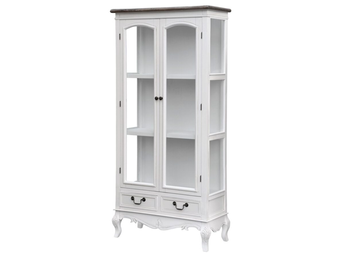 Elegancka witryna prowansalska z frezowanymi krawędziami – Sorrento White