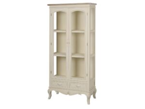 Witryna prowansalska z przecieranym blatem i giętymi nóżkami – Sorrento