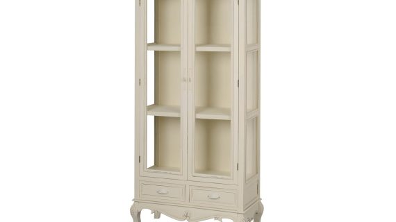 Witryna prowansalska z przecieranym blatem i giętymi nóżkami – Sorrento