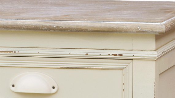 miniaturka Szafka nocna z jasnobrązowym blatem w stylu prowansalskim – Sorrento