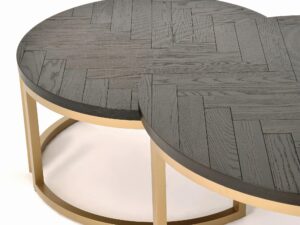 miniaturka Zestaw stolików kawowych z mosiężnymi nogami – Andaluzja