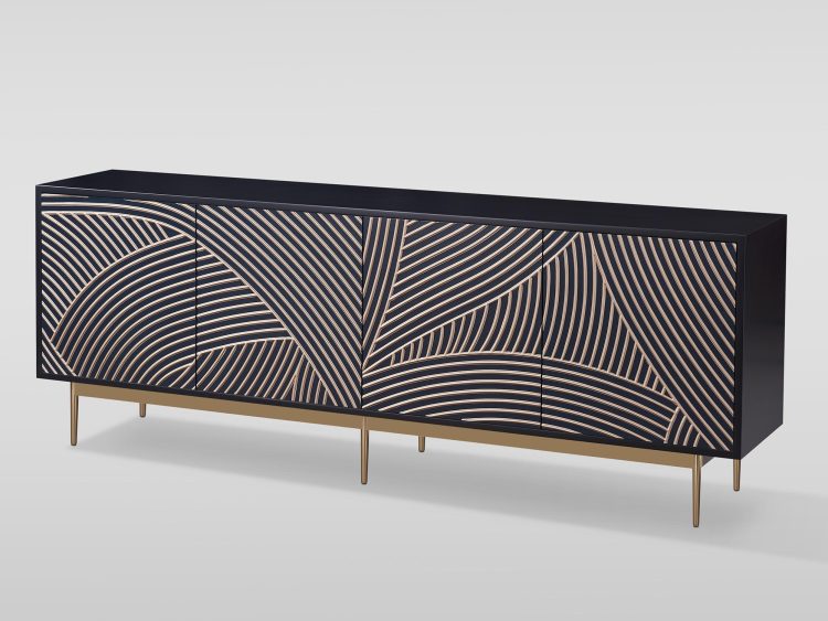 Komoda RTV granatowa