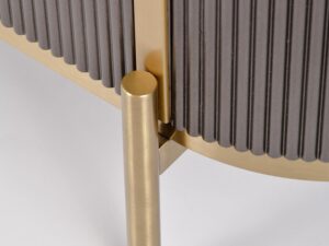 miniaturka Komoda Grafitowa Marmur Złote Nogi – Eleganza