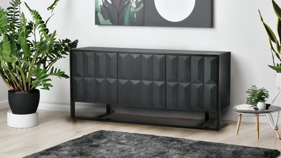 miniaturka Nowoczesna Komoda Parametryczne Fronty Żelazna Rama – Hamilton