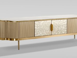 miniaturka RTV Komoda Szampańska Muszla Morska Marmurowy Blat – Eleganza