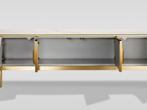 miniaturka RTV Komoda Szampańska Muszla Morska Marmurowy Blat – Eleganza