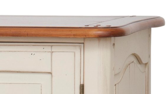 miniaturka Komoda z litego drewna z miodowym blatem w stylu prowansalskim – Verona