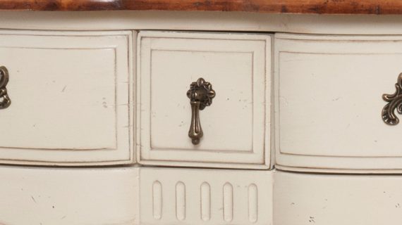 miniaturka Drewniana konsola z miodowym blatem w stylu prowansalskim – Verona