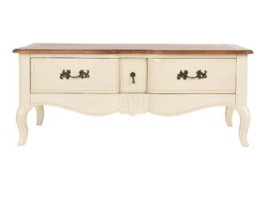 Prowansalski Stolik Kawowy Miodowy Blat Kość Słoniowa – Verona