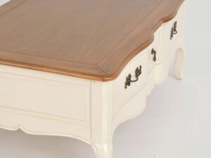 miniaturka Prowansalski Stolik Kawowy Miodowy Blat Kość Słoniowa – Verona