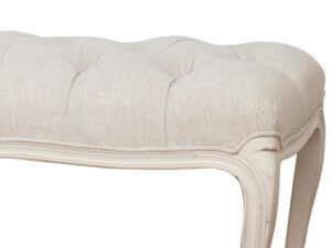 miniaturka Ławka w stylu prowansalskim z tapicerowanym siedziskiem – Verona