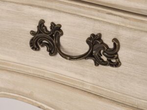 miniaturka Prowansalska Witryna Frezowane Krawędzie Mosiężne Uchwyty – Laguna