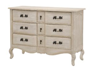 Komoda Jasnobeżowa Gięte Nogi Styl Prowansalski – Laguna