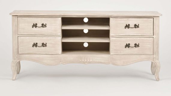 miniaturka RTV Komoda Jasnobeżowa Gięte Nogi – Laguna