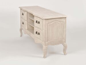 miniaturka RTV Komoda Jasnobeżowa Gięte Nogi – Laguna