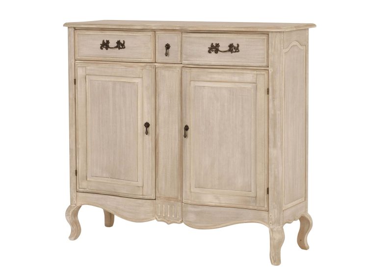 Jasnobeżowa Komoda Prowansalska z Frezowaniami – Laguna