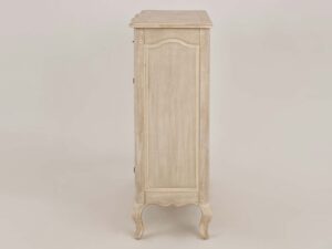 miniaturka Jasnobeżowa Komoda Prowansalska z Frezowaniami – Laguna