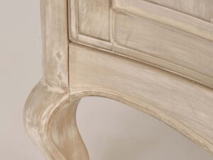 miniaturka Jasnobeżowa Komoda Prowansalska z Frezowaniami – Laguna