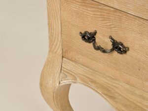 miniaturka Drewniana Komoda Francuska Gięte Nogi Metalowe Uchwyty – Venezia Oak